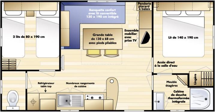 Mobil Home Les Sables D'Or Agde Le Grau-dʼAgde Екстериор снимка